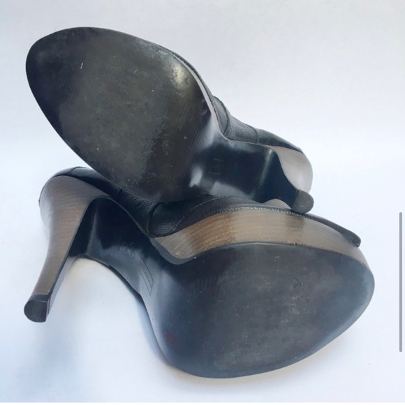 Steven Stiletto Platform Buckle Booties Peep WH26 - Picture 5 of 8